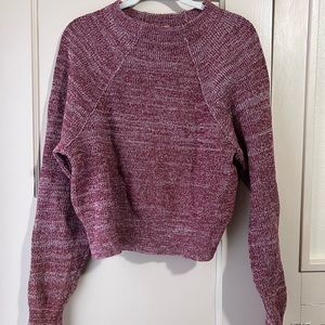 Free People cropped red sweater